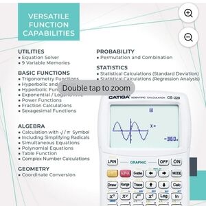 CS-229 White Scientific Calculator